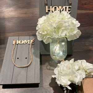 Set of 2 Mason Jar Sconces